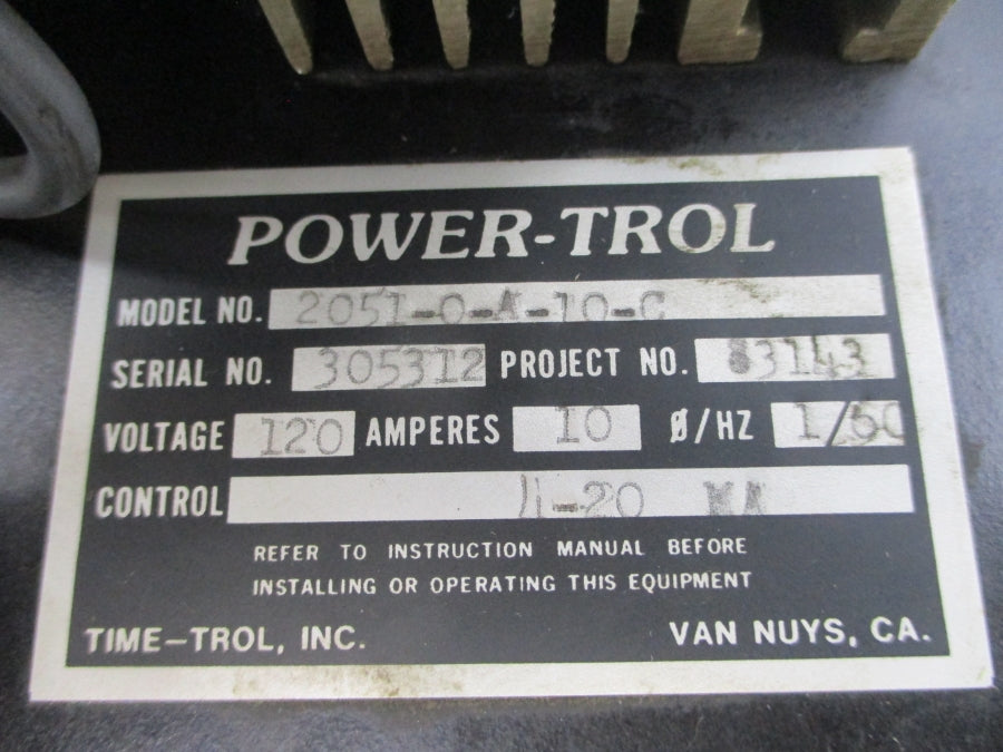 TIME-TROL 2051-0-A-10-C 120V 10A UNMP