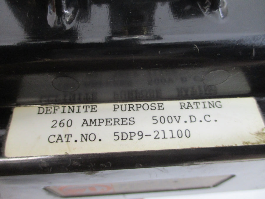 WARD LEONARD 5DP9-21100 115V 260A NSNP
