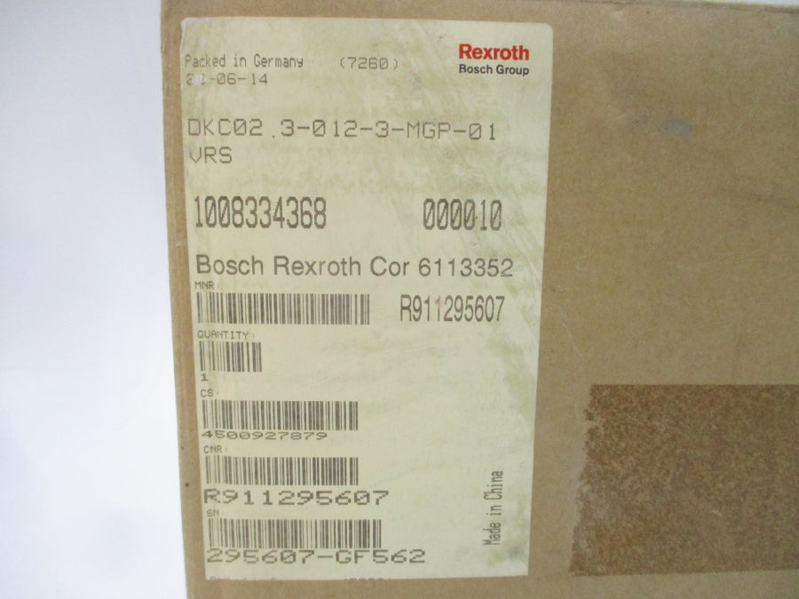REXROTH DKC02.3-012-3-MGP-01VRS R911295607 200-240V 2.2/1.8A NSMP