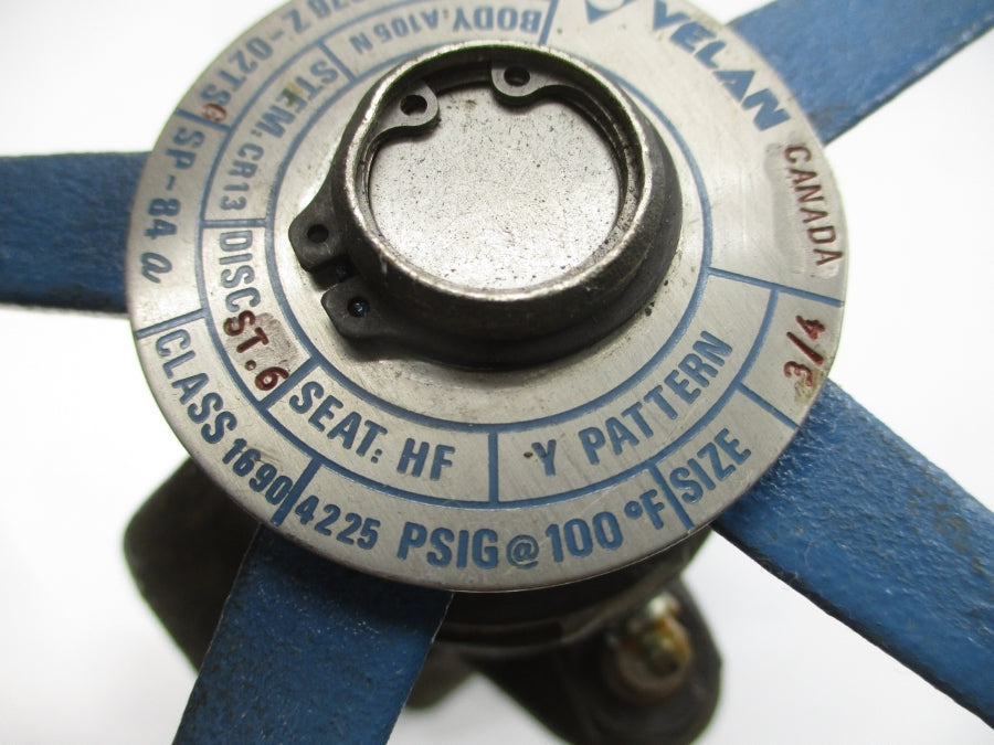 VELAN W-8076Z-02TSG 4225PSI 3/4" NSNP