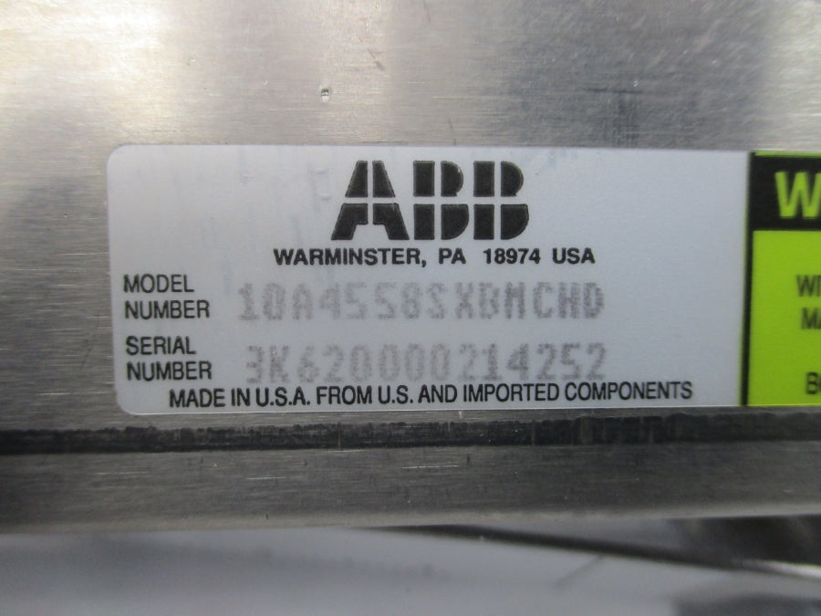 ABB 10A4558SXBMCHD 200PSI 250'F NSNP