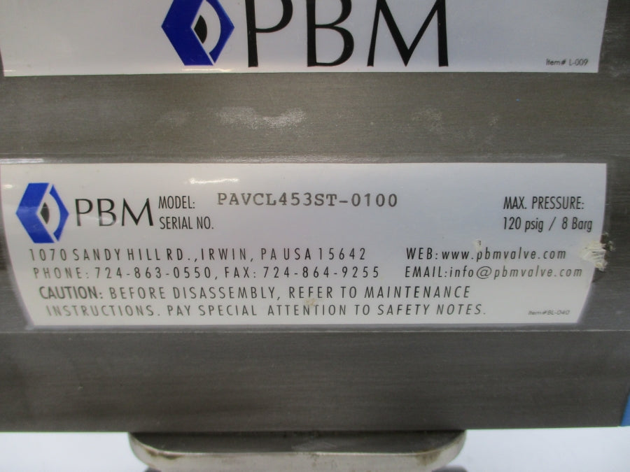 PBM SDE-G5U-H-34-N244 900PSI 1-1/2" NSNP