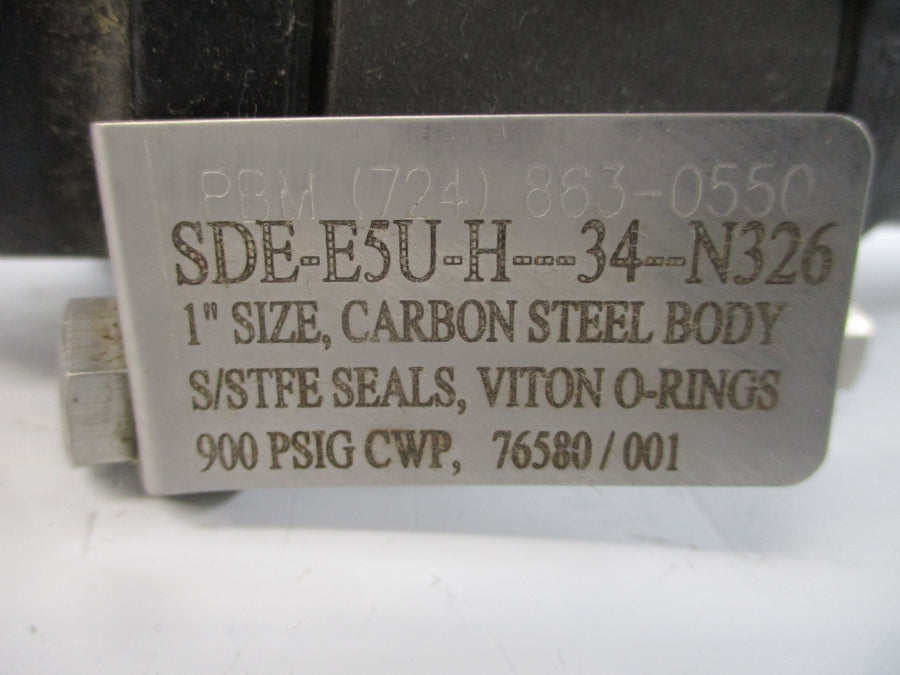 PBM SDE-E5U-H-34-N326 900PSI 1" NSNP