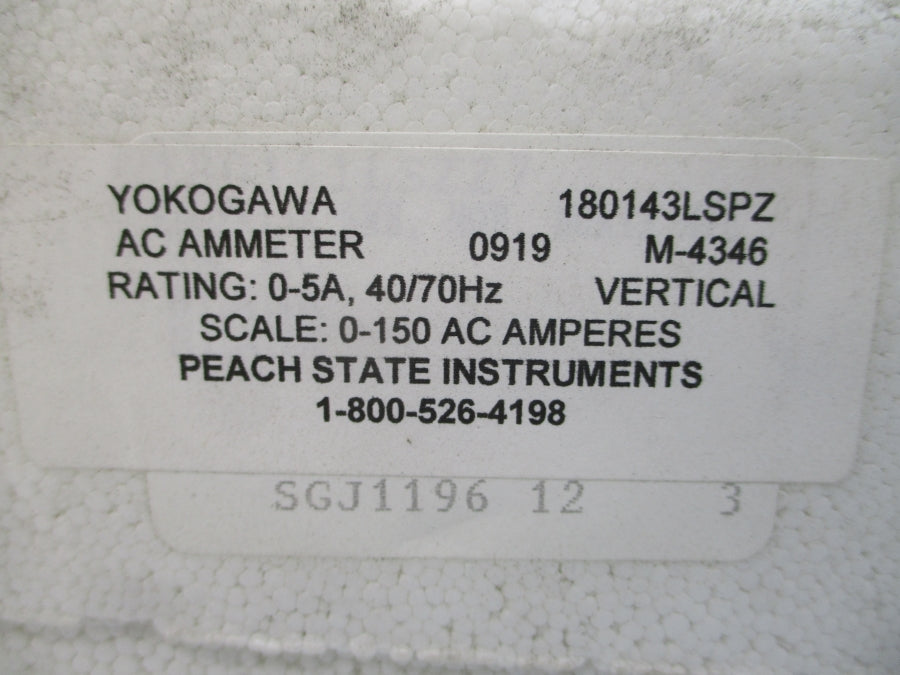 YOKOGAWA 180143LSPZ 0-150ACA 0-5A NSMP