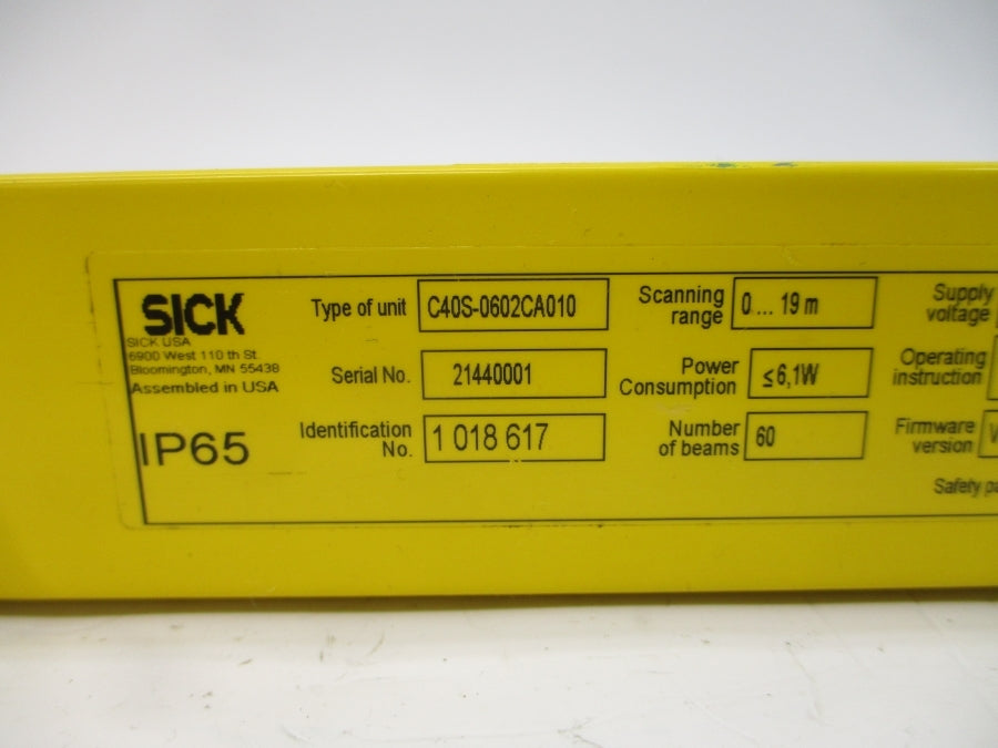 SICK C40S-0602CA010 1018617 24VDC NSNP