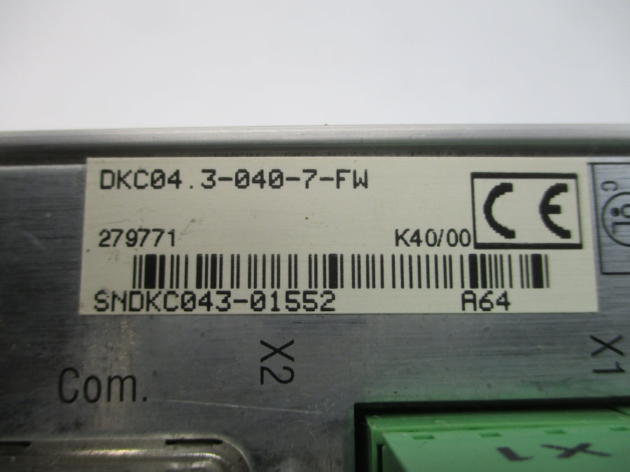 SERVO DRIVE DKC04.3-040-7-FW 179771 UNMP