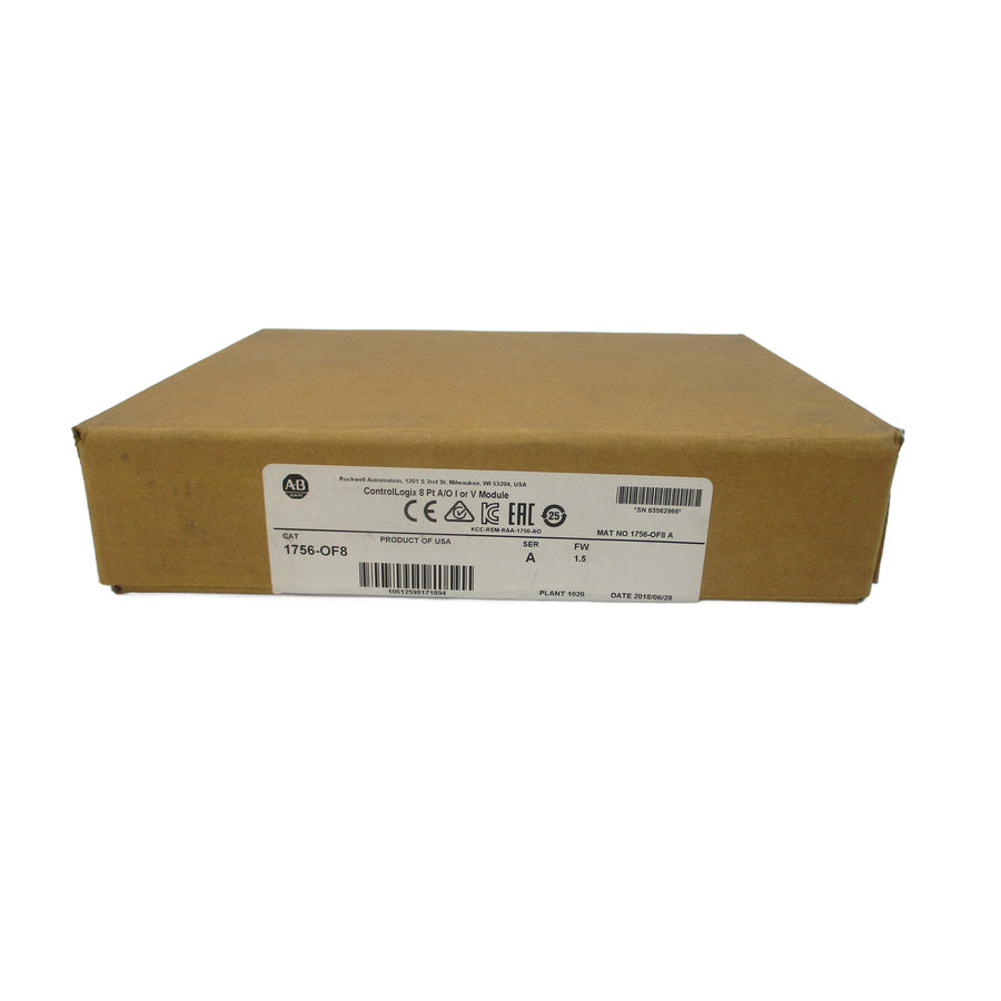 ALLEN BRADLEY 1756-OF8 SER. A F/W 1.5 DATE: 2018 NSFS
