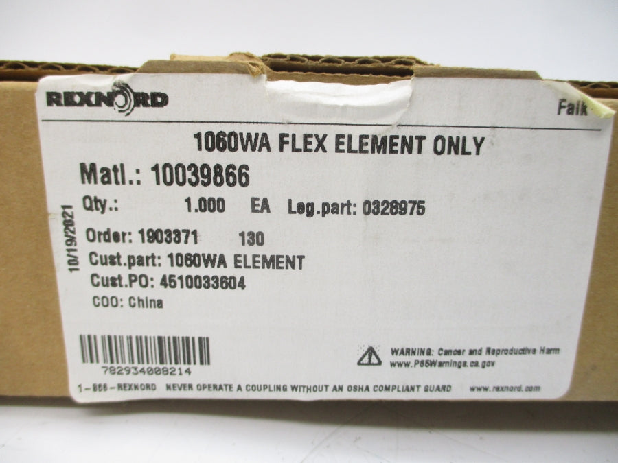 REXNORD 10039866 0328975 1060WA NSMP