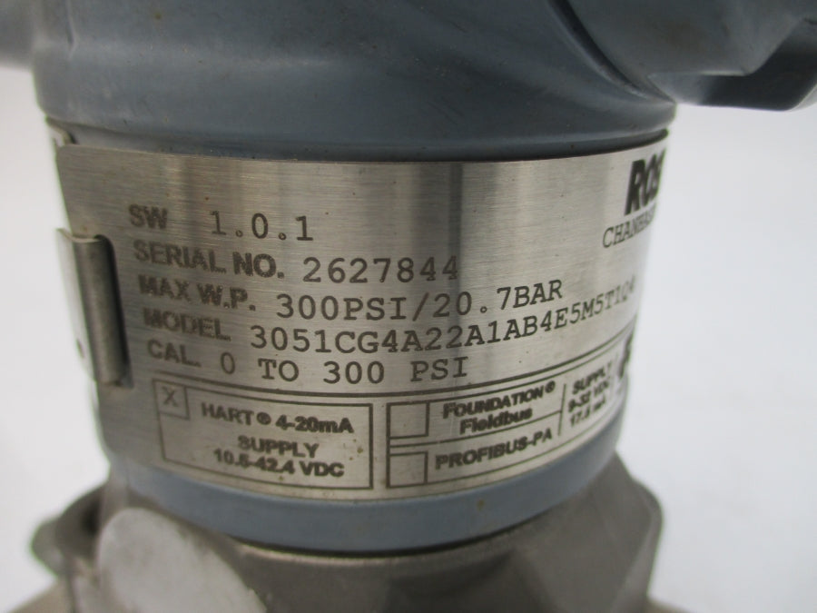 ROSEMOUNT 3051CG4A22A1AB4E5M5T1Q4 10.5-42.4VDC 300PSI UNMP