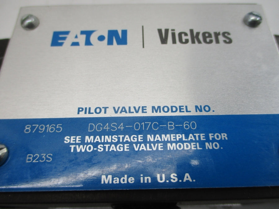 EATON VICKERS DG4S4-017C-B-60 879165 110/120V .85/.69A NSNP