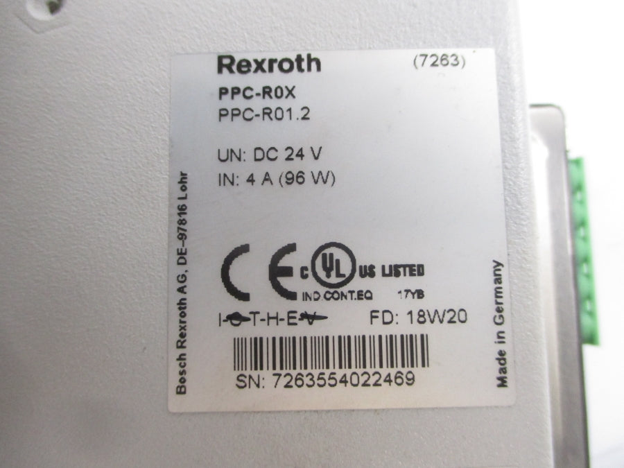 REXROTH R911290049 PPC-R01.2N-N-V2-FW 24VDC 4A NSNP
