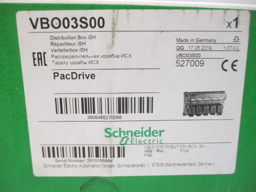 SCHNEIDER ELECTRIC VBO03S00 680VDC 10/20A NSMP