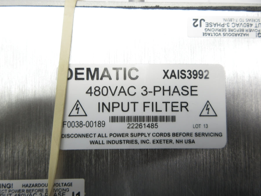 DEMATIC XAIS3992 480VAC NSNP
