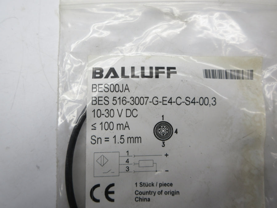 BALLUFF BES516-3007-G-E4-C-S4-00.3 BES00JA 10-30VDC NSMP