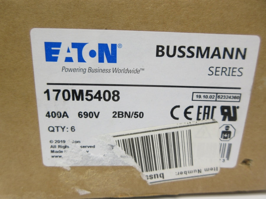 EATON 170M5408 690V 400A (PKG OF 6) NSMP