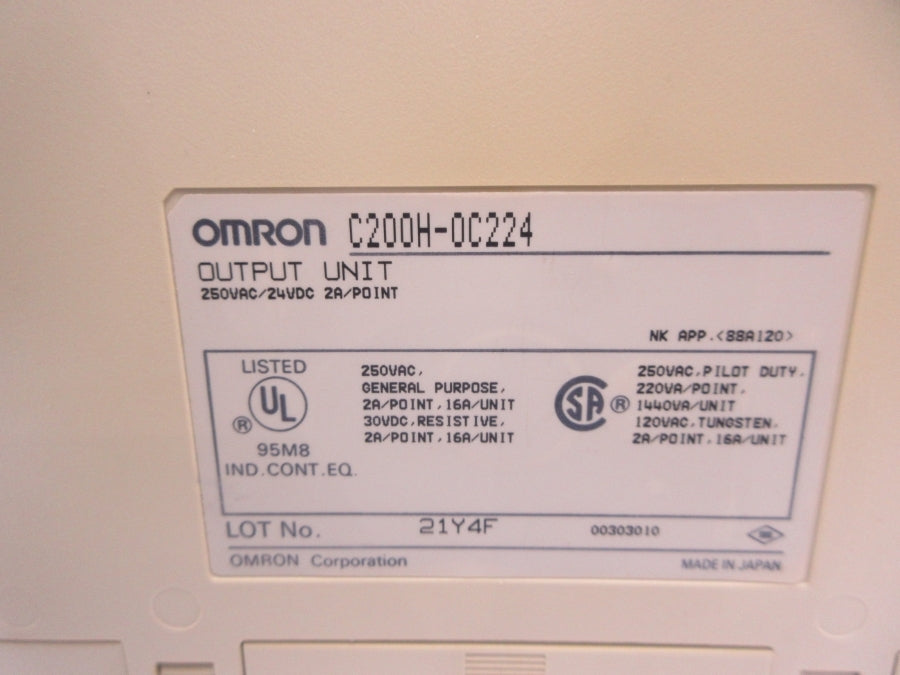 OMRON C200H-0C224 250VAC NSNP