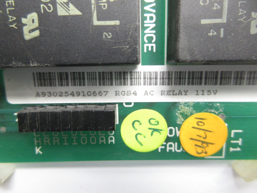 RELAY BOARD A930254910667 115VAC UNMP