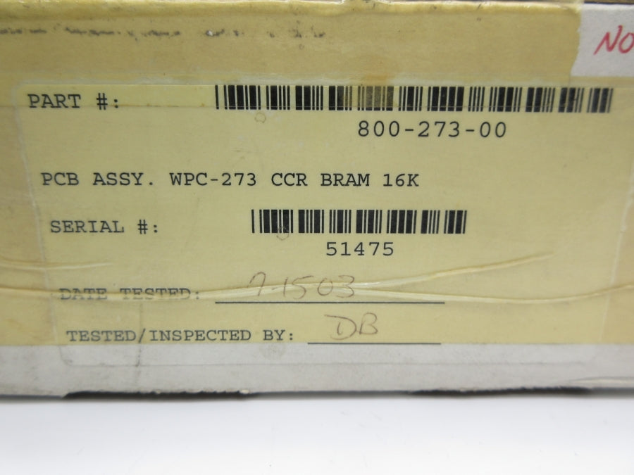 WEB WPC273 800-273-00 NSMP