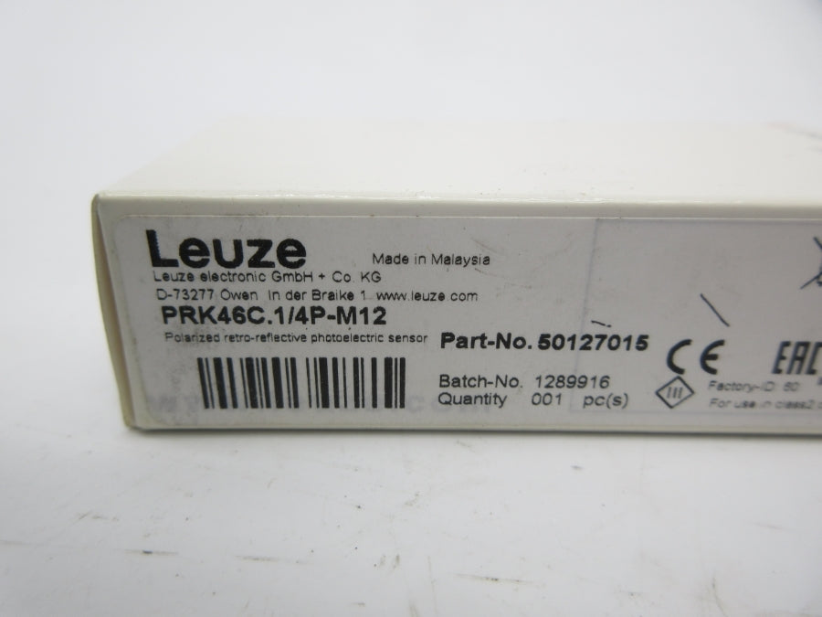 LEUZE ELECTRIC PRK46C.1/4P-M12 50127015 10-30VDC NSMP