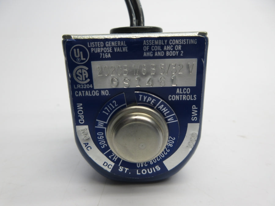 ALCO CONTROLS 202CB-1/8-B-5/32V GS1461 100VAC NSNP