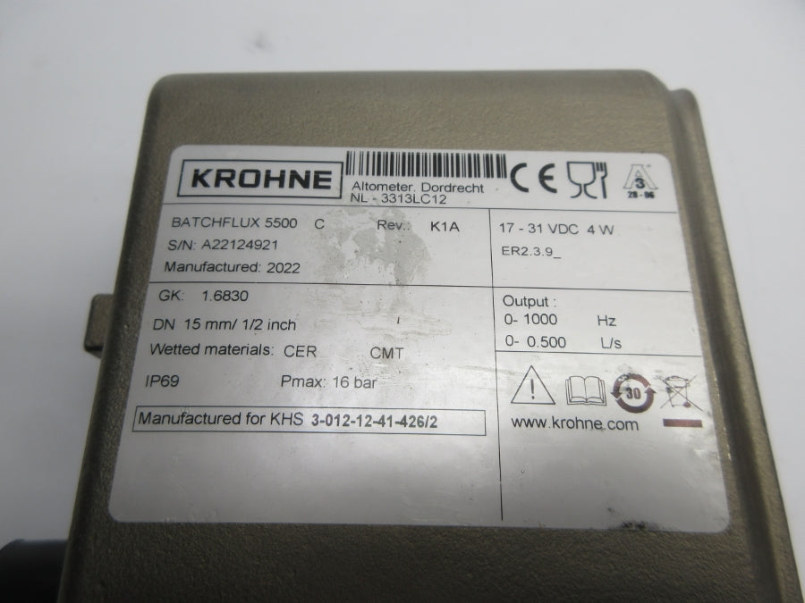 KROHNE BATCHFLUX5500C REV. K1A NSNP