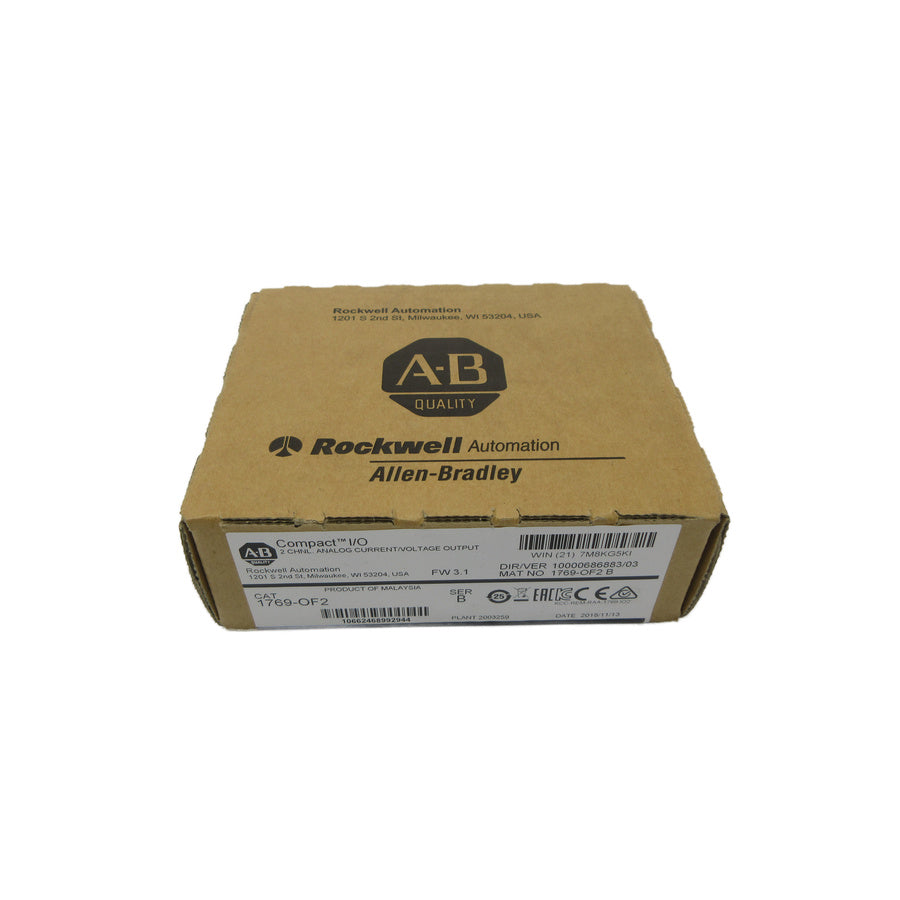 ALLEN BRADLEY 1769-OF2 SER. B F/W 3.1 DATE: 2018 NSFS