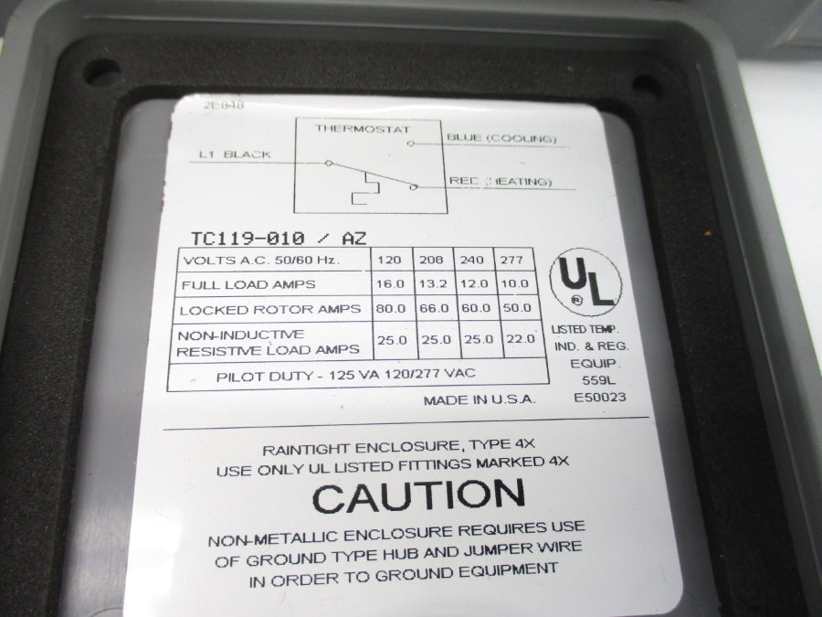 SUNNE CONTROLS TC119-010/AZ 120/277VAC 0-120 NSNP