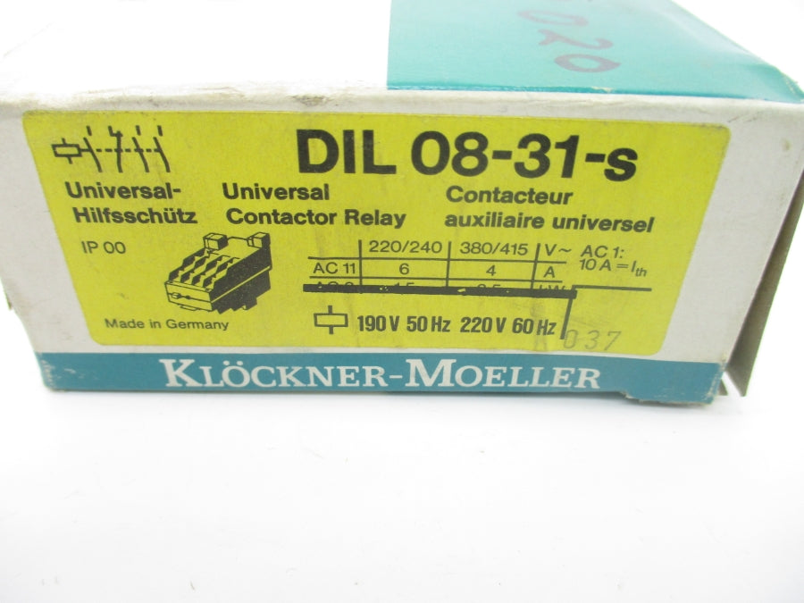 KLOCKNER MOELLER DIL08-31-S 190/220V 10A NSMP