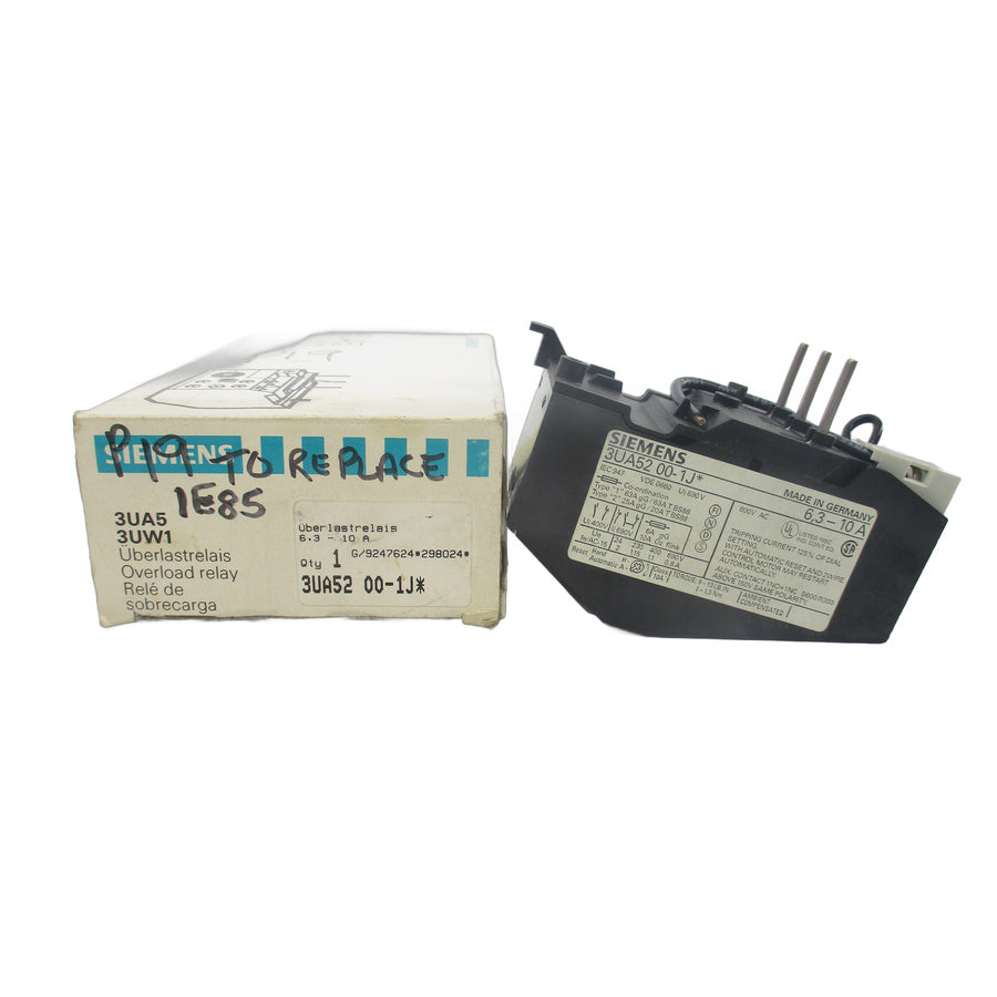SIEMENS 3UA5200-1J* 600VAC 6.3-10A NSMP