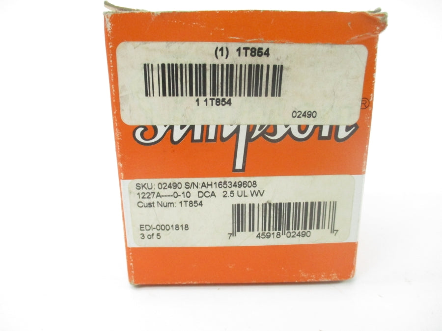 SIMPSON 02490 0-10DCA NSMP