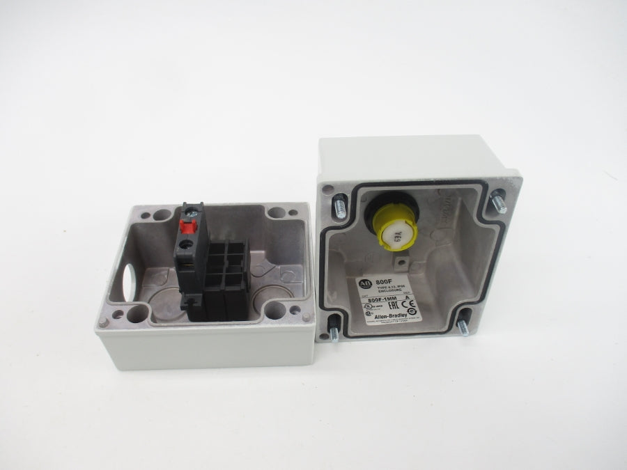 ALLEN BRADLEY 800F-1MM1 SER. A (BR/WH) NSMP