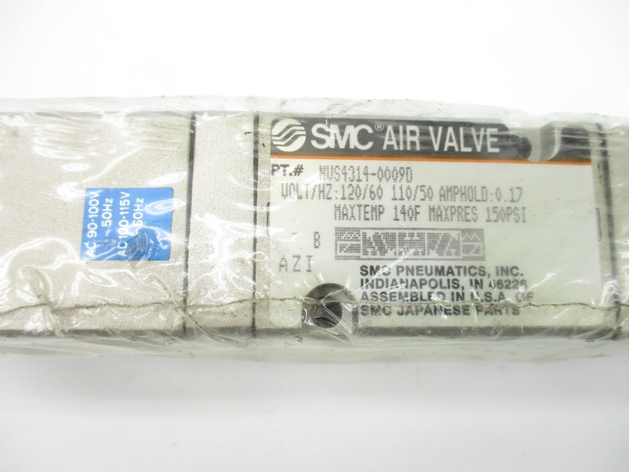 SMC NVS4314-0009D 110/120V 0.17A 150PSI NSNP