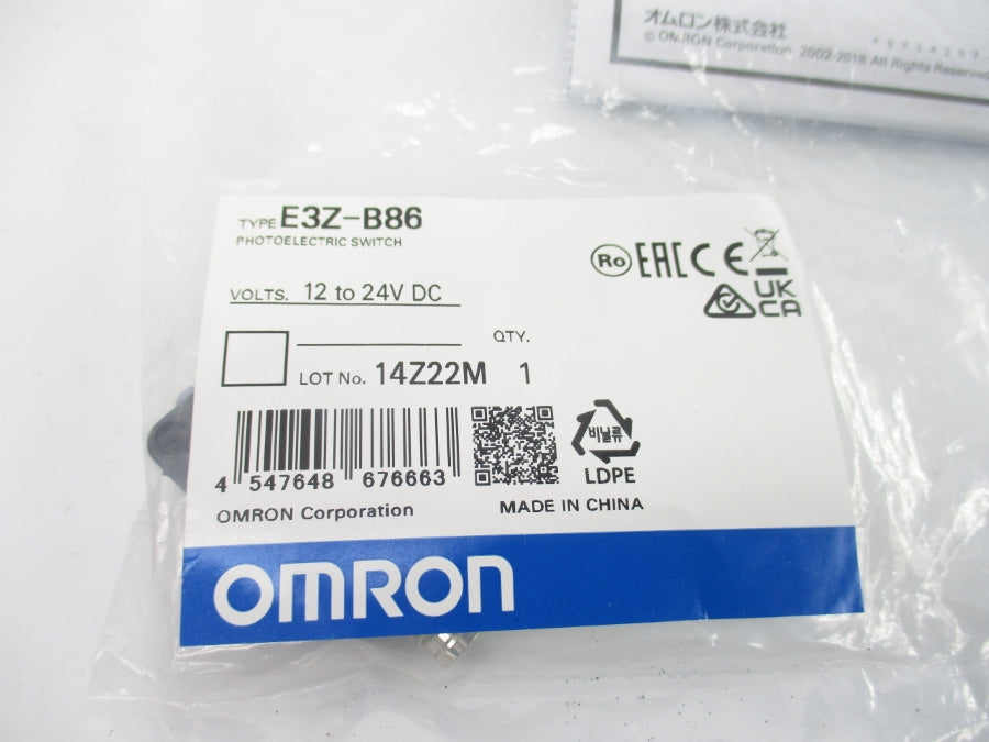 OMRON E3Z-B86 12-24VDC NSMP