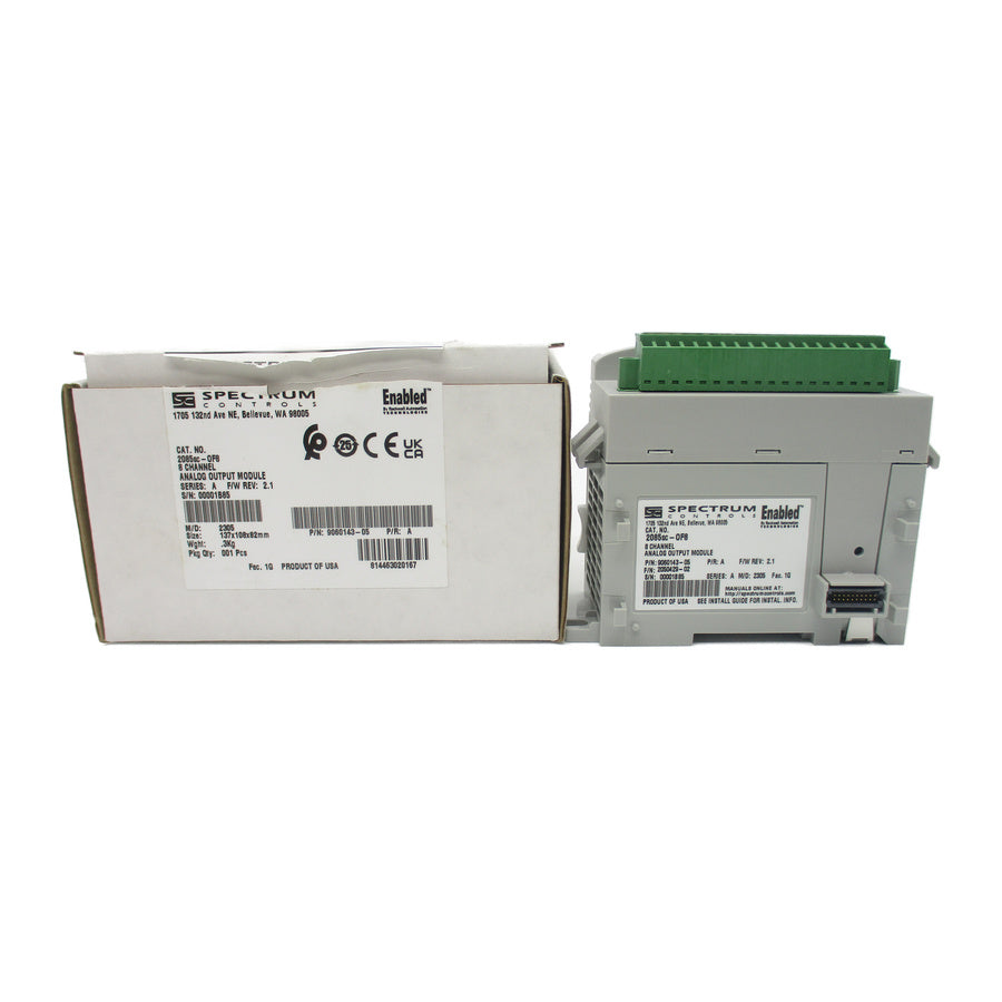 SPECTRUM CONTROLS 2085SC-OF8 9060143-05 SER. A F/W 2.1 NSMP