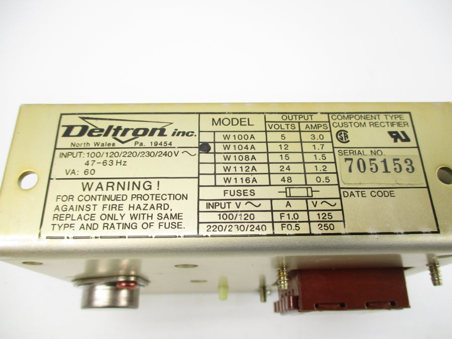 DELTRON W104A 240V 0.5A NSNP