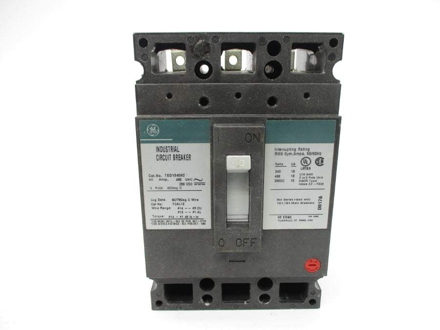 GENERAL ELECTRIC TED134060 480VAC 60A NSMP