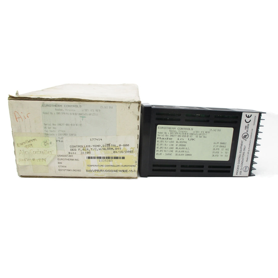 EUROTHERM CONTROLS 849/VPR/R1/0/0/0(@AE165)/AF137// 264VAC NSMP