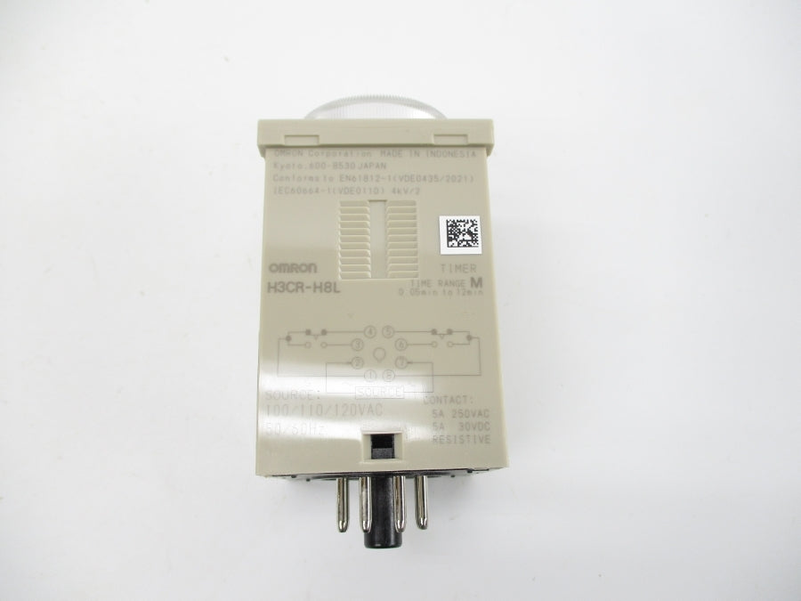 OMRON H3CR-H8L 100/110/120VAC 0-.6/1.2/6/12M NSMP
