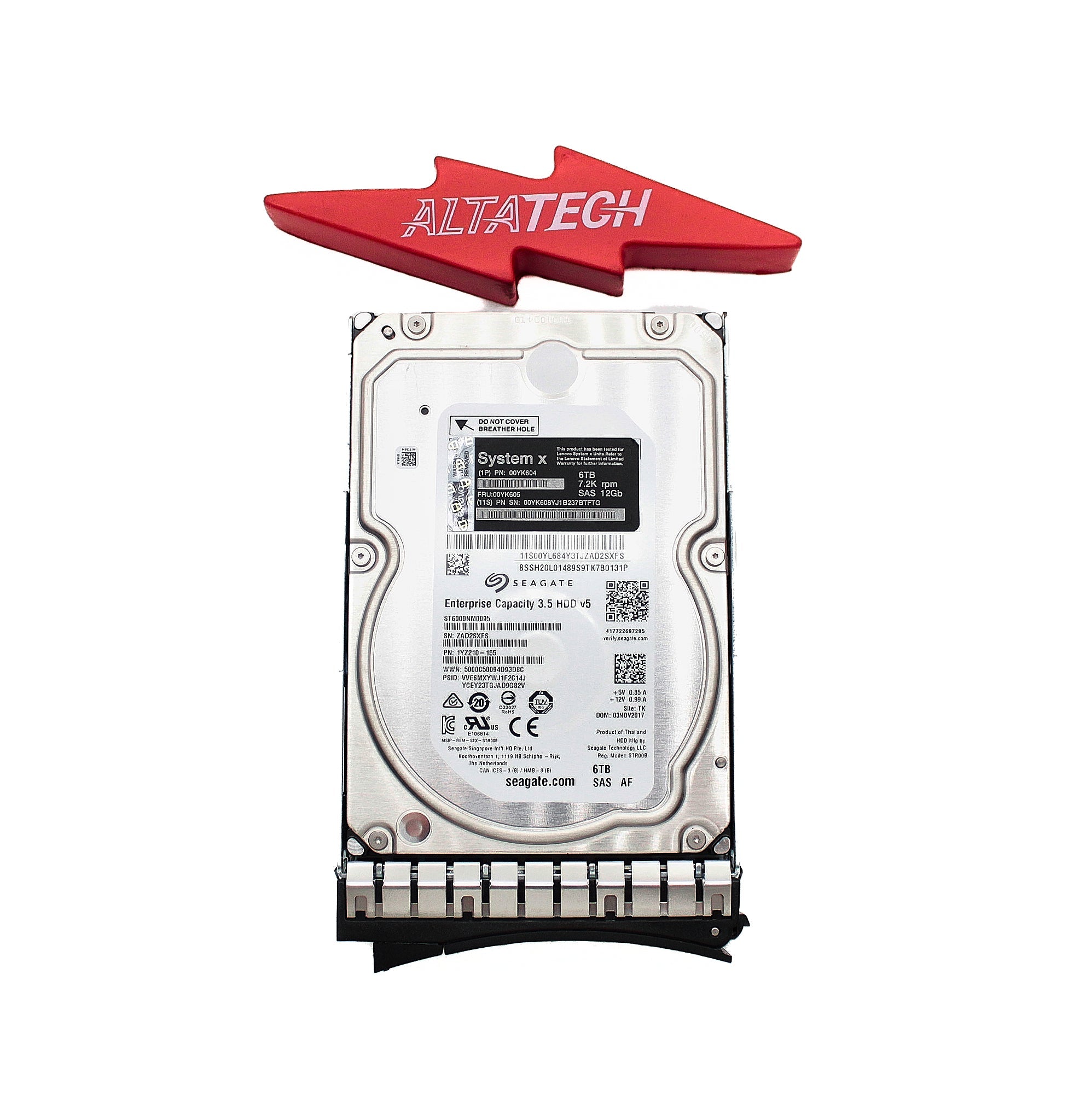Lenovo 00YK605 6TB 7.2K 12G SAS 3.5" HDD