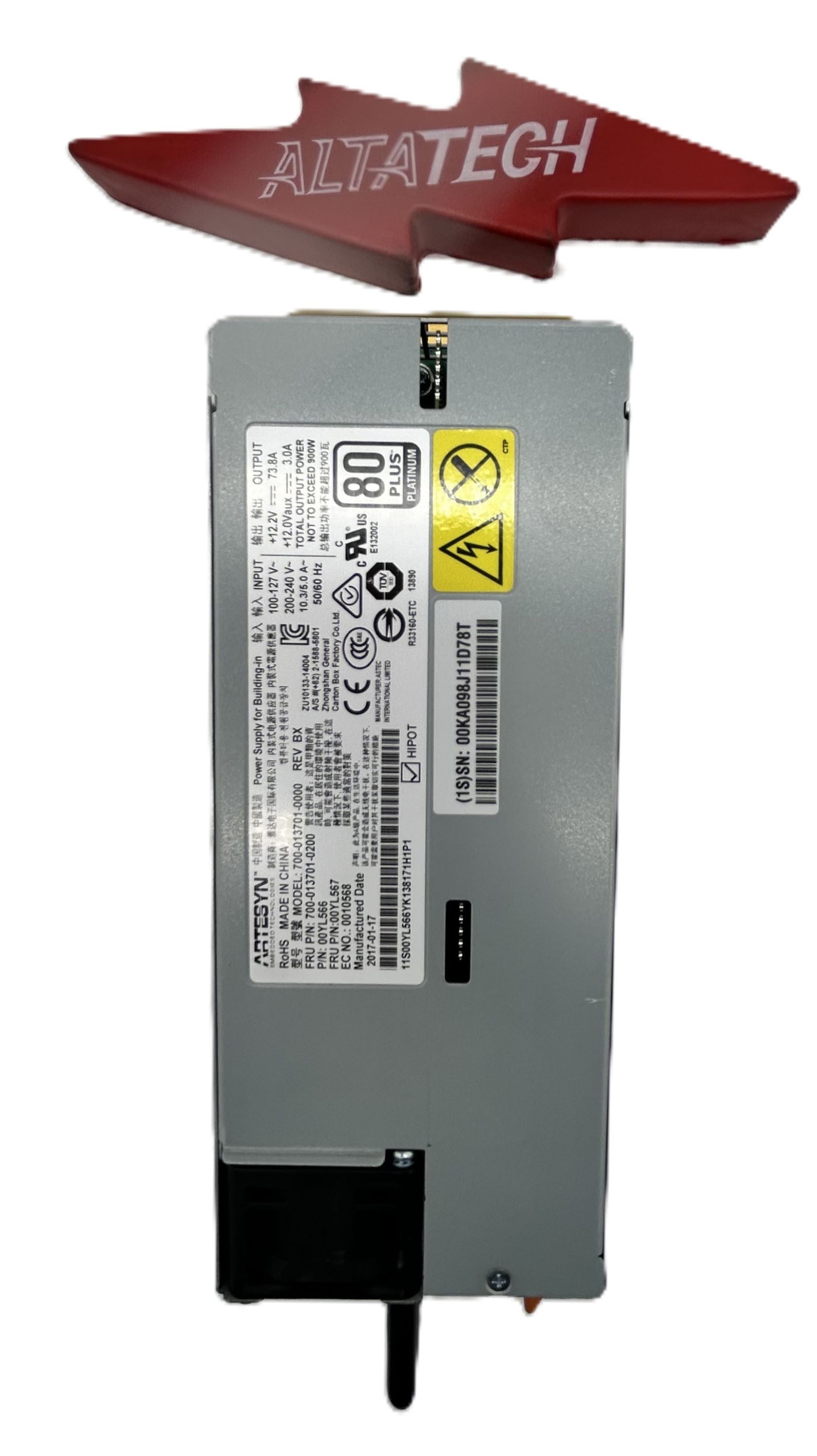 Lenovo 00YL567 900W PLATINUM HIGH EFFECIENCY PS M5