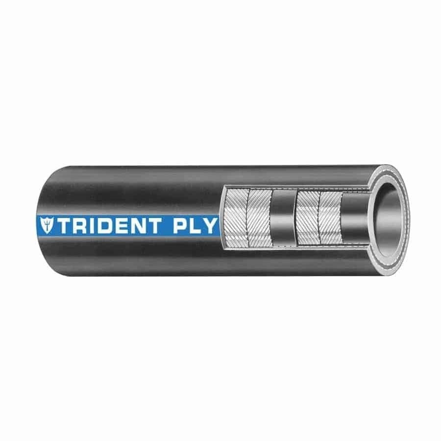 Trident Marine 200-4000-24 Trident Ply Softwall Exhaust Hose, 4" x 2'