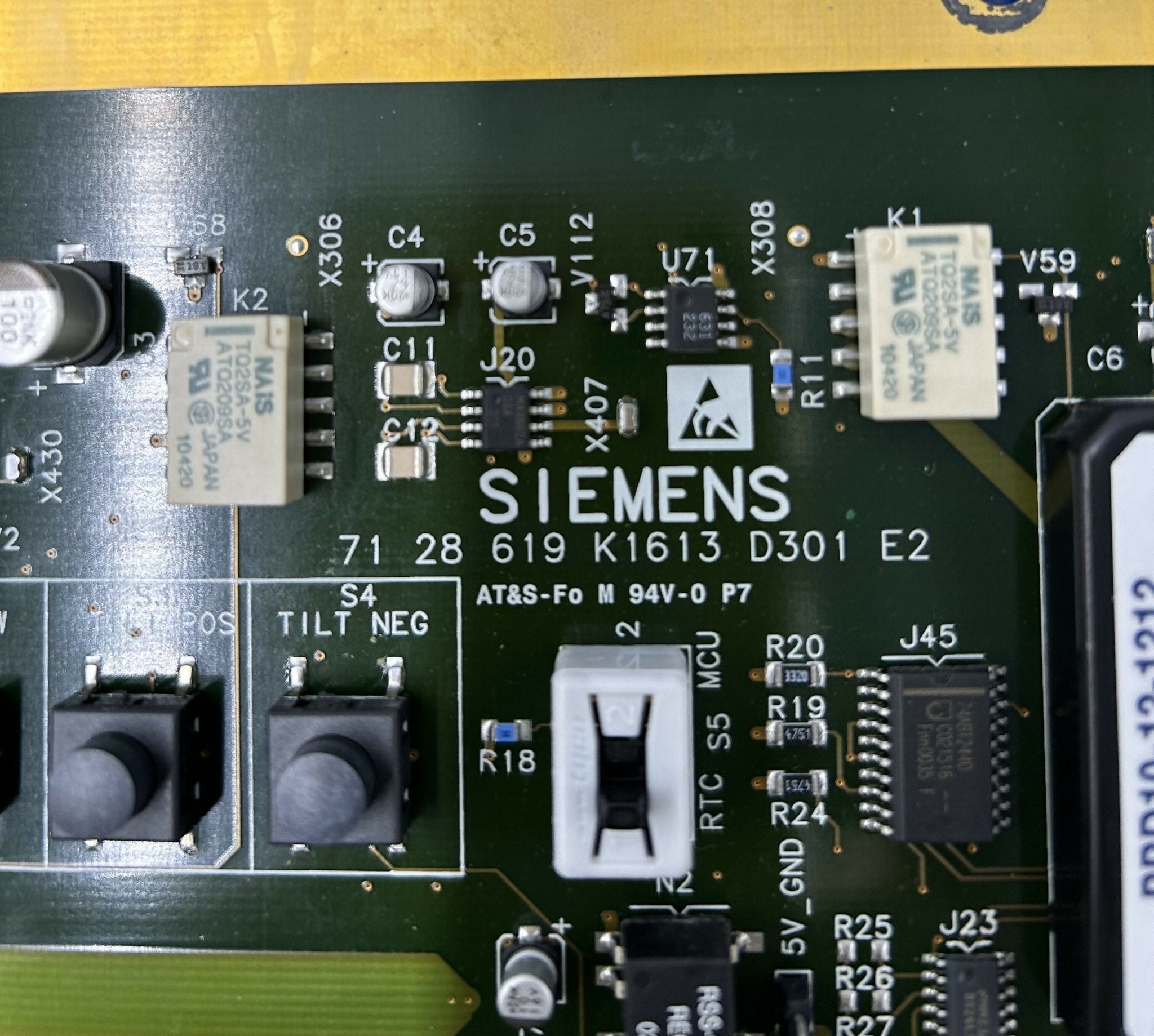 MCU-RTC D301 BOARD (7128619/7396265 SIEMENS