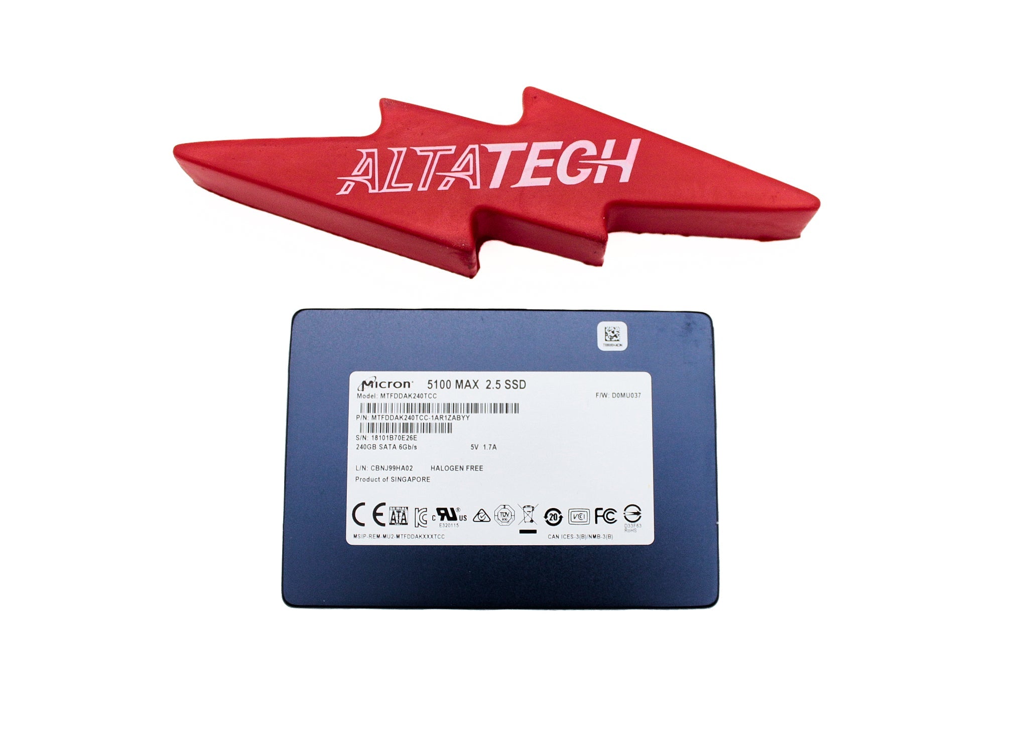 MICRON MTFDDAK240TCC INTEL 240GB SSD DISK SATA-600 2.5IN (5100M)