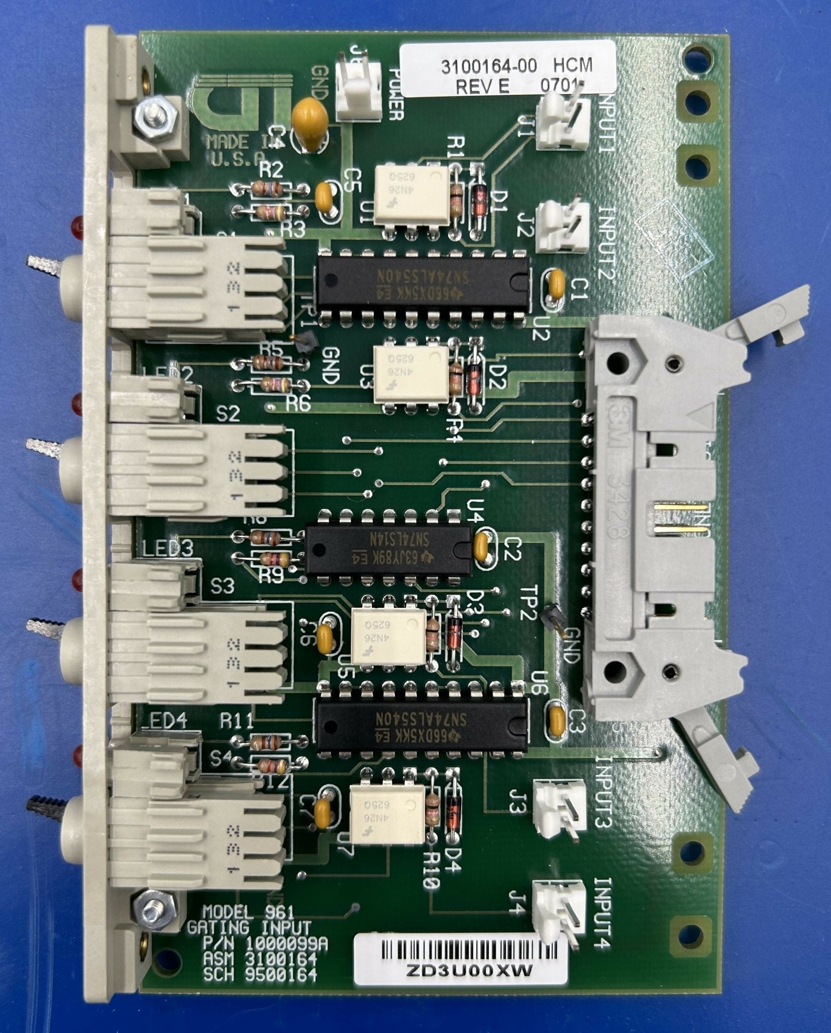 MODEL 961 GATING INPUT BOARD (3100164-00 REV E SIEMENS