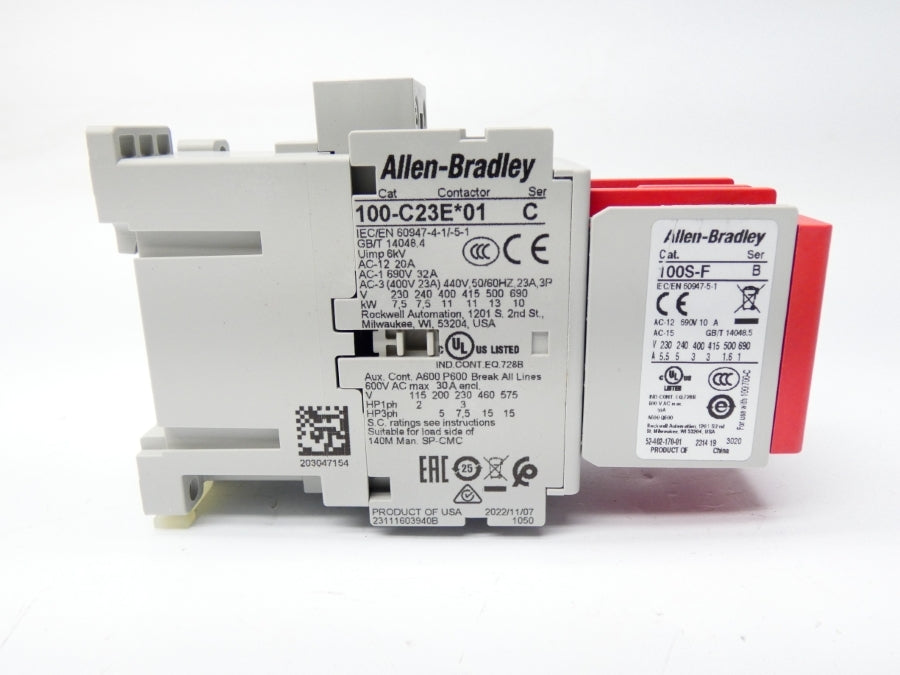 ALLEN BRADLEY 100-C23EJ23C SER. C 24VDC (BR/WH) NSMP