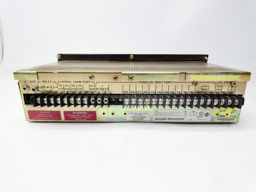 ALLEN BRADLEY 2706-B11J31 SER. F REV. E 110/120VAC UNMP