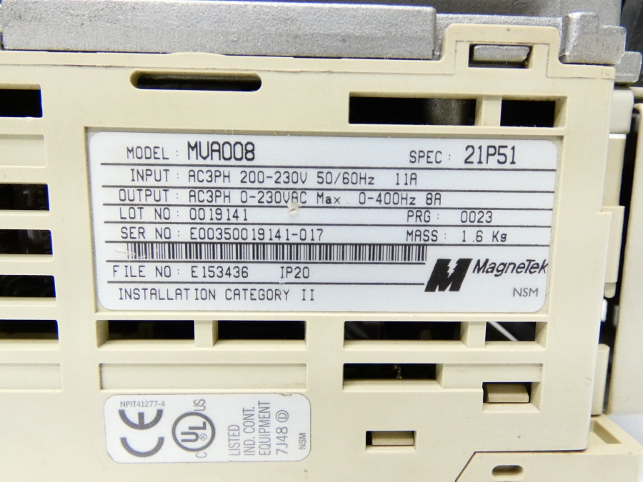 MAGNETEK GDP315 MVA008 200-230V 11A UNMP