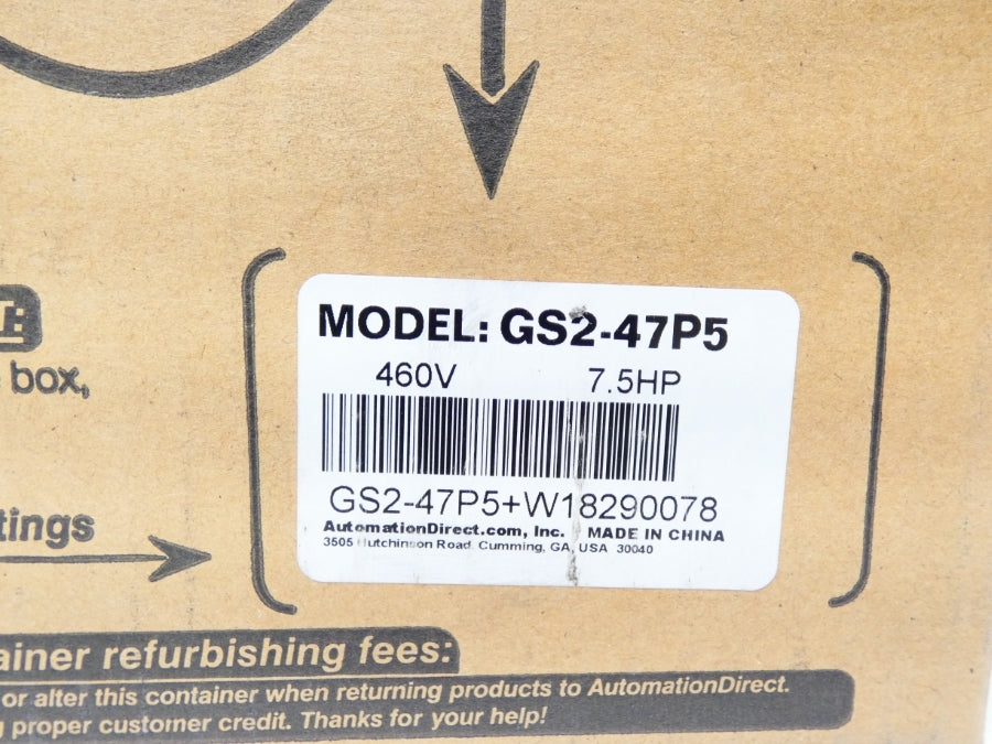 AUTOMATION DIRECT GS2-47P5 460V NSFS