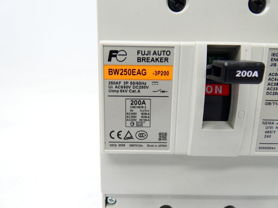 FUJI ELECTRIC BW250EAG-3P200 690V 200A NSMP