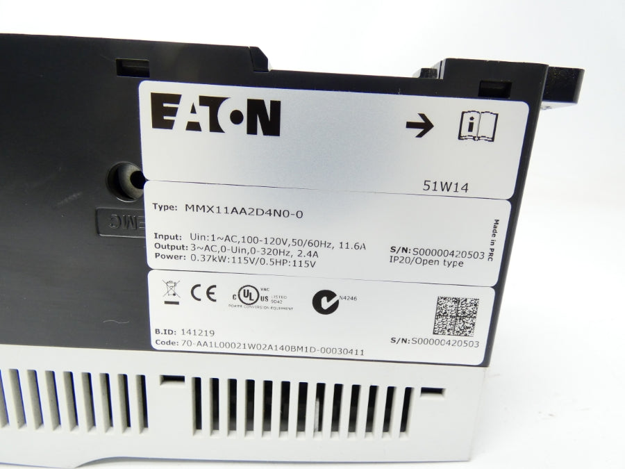 EATON MMX11AA2D4N0-0 100-120V 11.6A UNMP